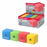 Ascutitoare simpla cu container model S-Cube, 24buc/display 