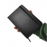 Notebook A5 PREMIUM, imitatie piele culoare NEGRU