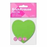 Stick Notes hartie HEART NEON 50 de coli culoare VERDE