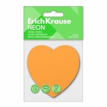 Stick Notes hartie HEART NEON 50 de coli culoare ORANGE