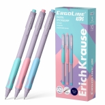 Pix ErgoLine kids pastel, mina 0,5 mm, culoare albastru cu mecanism si si grip ergonimic de cauciuc, 12buc/cutie 