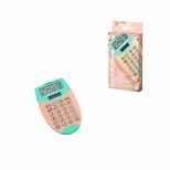 Calculator de buzunar, 8 digitis PC-900, model pastel bloom, culoare roz pal 