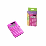 Calculator de buzunar, 8 digitis PC-103, culoare Neon roz. 