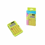 Calculator de buzunar, 8 digitis PC-103, culoare Neon galben. 