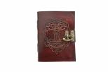 Jurnal Vintage dimensiune 17.5 x 12.5 cm coperti piele naturala