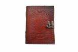 Jurnal Vintage dimensiune 20 x 15 cm coperti piele naturala