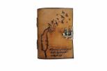 Jurnal Vintage dimensiune 17.5 x 12.5 cm coperti piele naturala