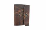 Jurnal Vintage dimensiune 17.5 x 12.5 cm coperti piele naturala