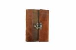 Jurnal Vintage dimensiune 17.5 x 12.5 cm coperti piele naturala