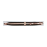 Pix Coffee cu mecanism prin rasucire, mina tip Parker, culoare albastru, varf din otel inoxidabil de 0,6 mm