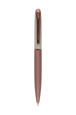 Pix Coffee cu mecanism prin rasucire, mina tip Parker, culoare albastru, varf din otel inoxidabil de 0,6 mm