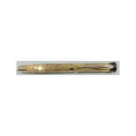 Roller Laxmi cu mecanism prin rasucire, mina tip Parker, culoare albastru, varf din otel inoxidabil de 0,6 mm
