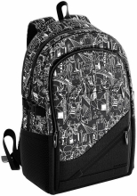Rucsac cu 3 compartimente, dimensiuni 48x30x16 cm.