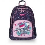 Ghiozdan Party cu 3 compartimente,  dimensiune 32x44x18 cm 21L