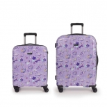 Set valize Funny medie si cabina pentru calatorie, dimensiuni de 40x55x20 si 47x66x25