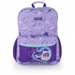 Ghiozdan Funny cu 2 compartimente, adaptabil la troler,  dimensiune 32x44x15 cm 23.5L
