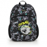 Ghiozdan Score cu 2 compartimente, adaptabil la troler,  dimensiune 34x46x20 cm 23L