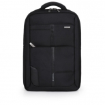 Ghiozdan Stark proffesional, din material poliester si piele ecologica, dimensiune 31x43x13 NEGRU