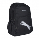 Ghiozdan GREYHOUND cu 2 compartimente si buzunar exterior NEGRU 
