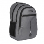 Ghiozdan ESCOOL cu 3 compartimente si buzunar exterior 44x33x23 cm GRI