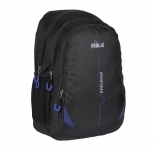 Ghiozdan GREYHOUND cu 3 compartimente 43x32x23 cm NEGRU CU ALBASTRU
