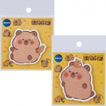 Notes adeziv, 30 de coli, dimensiune 80x80mm, model CAPYBARA.  