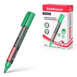 Permanent marker culoare scriere verde cu cerneala lichida si fereastra pentru urmarirea cantatitatii de cerneala din rezervor. model.  10BUC/CUTIE  