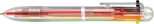 Pix automatic cu grip 6 mine (albastru, negru, rosu, portocaliu, roz, verde si violet) display de 24buc