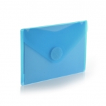 Plic plastic OFFICE BOX A7 transparent BLEU, Clapa V